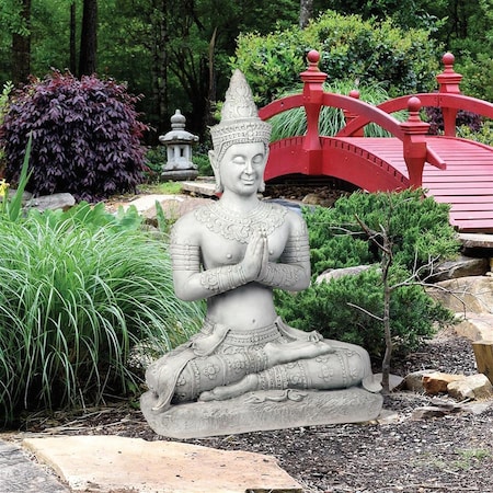 Design Toscano Praying Seated Ayutthaya Thai Buddha Statue KY69963